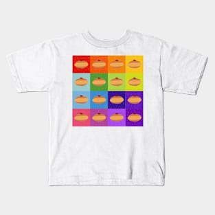 Doughnuts Galore Rainbow Square Print Kids T-Shirt